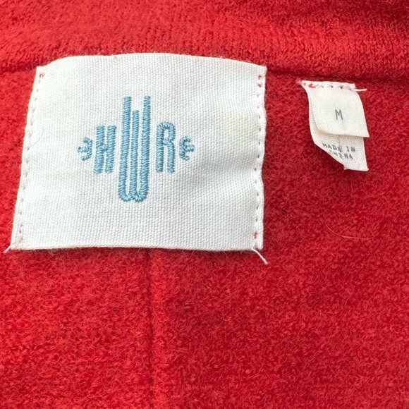 Anthropologie orange wool coat with ruffled collar HWR / M / Excellent condition - Picture 14 of 15